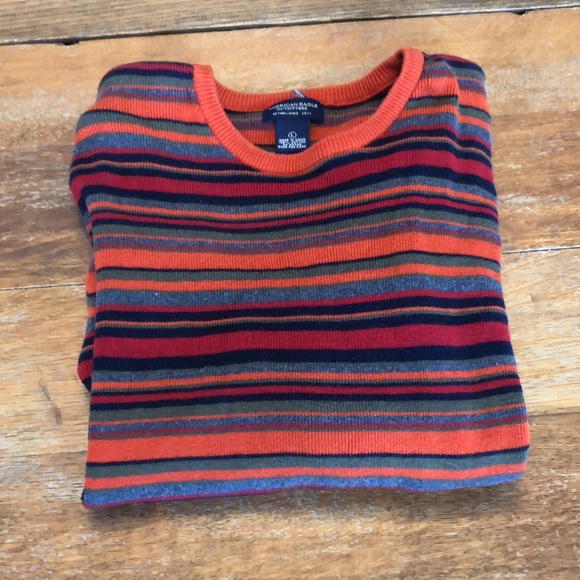 Y2K American Eagle Striped Longsleeve - Picture 11 of 11